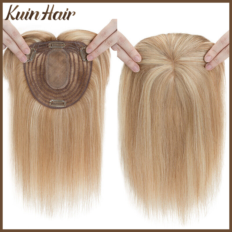 Seamless Clip In Hair Extensions Human Hair - قاعدة الحرير أعلى المرأة توبر كليب