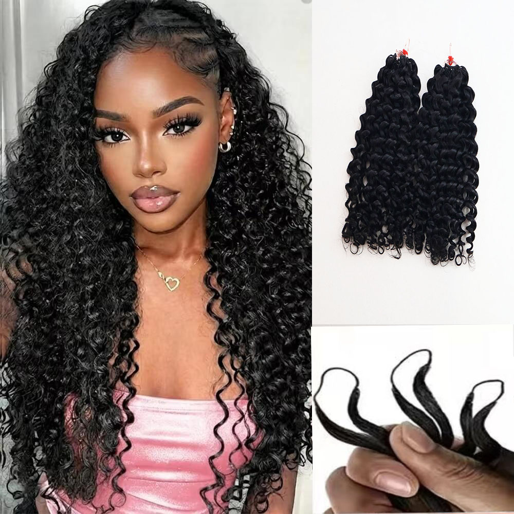 Hair Bundles - خصلات شعر طبيعي مجعد ومرن، 100%