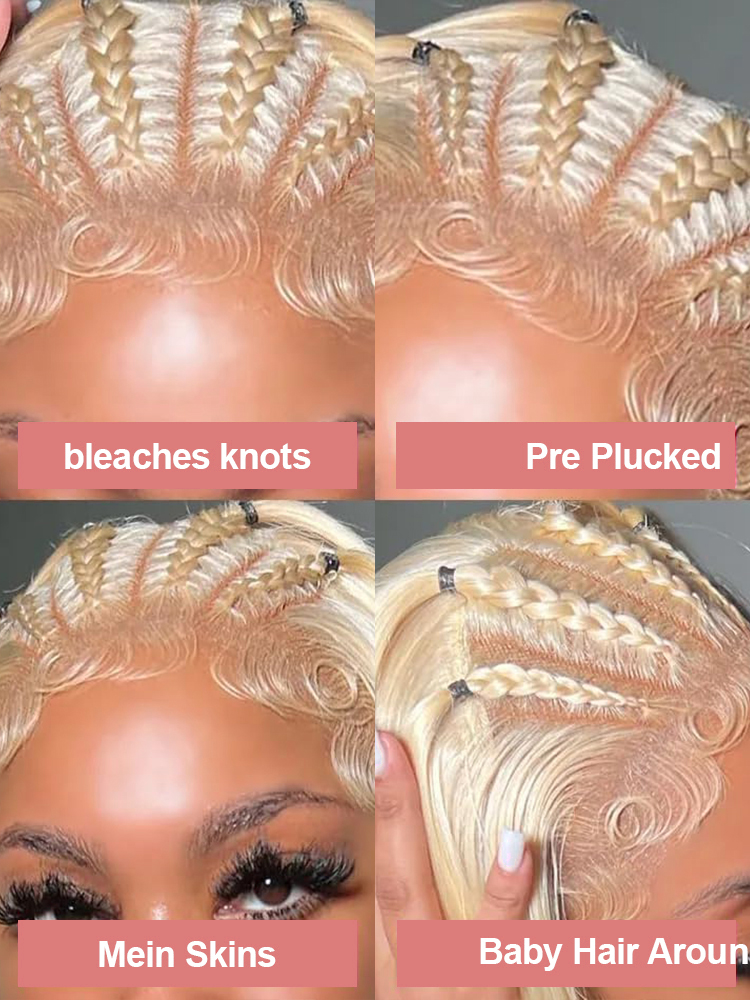 36 40 بوصة، لون أشقر عسلي 613، - مراجعة 613 Blonde Body Wave Lace Front Wig وسعره