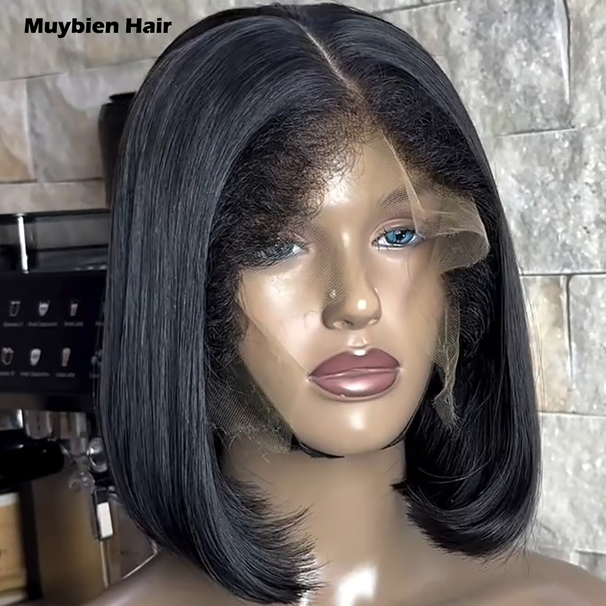 شعر بوب أسود 100% طبيعي، كثافة - مراجعة Glueless Wear And Go Human Hair Wig وسعره