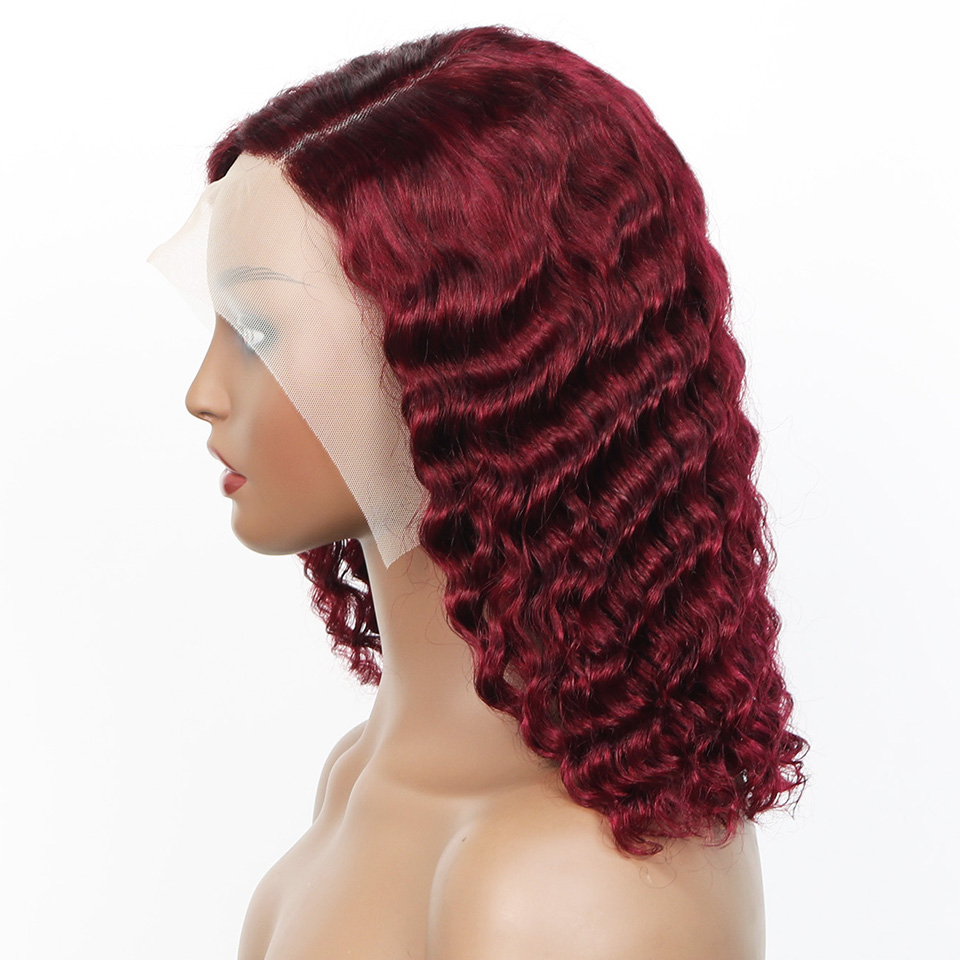99j باروكة شعر طبيعي برازيلي ق - مراجعة Pre Parted 13X4 Lace Front Bob Wig وسعره