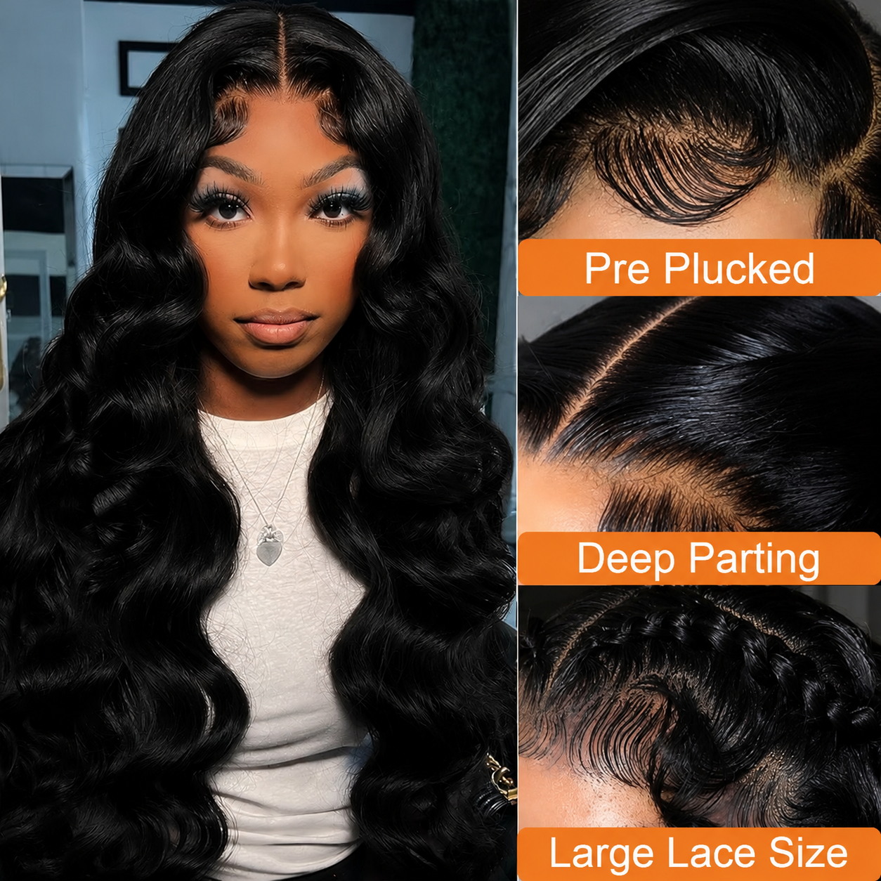 شعر مستعار بشري أمامي شفاف عال - مراجعة Hd Lace Frontal Wig Human Hair Pre Plucked وسعره