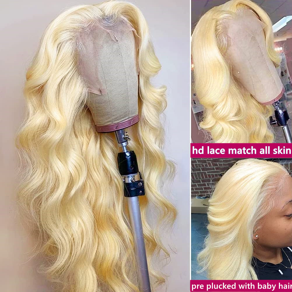 شعر مستعار أمامي دانتيل 13x6 م - مراجعة 613 Blonde Body Wave Lace Front Wig وسعره