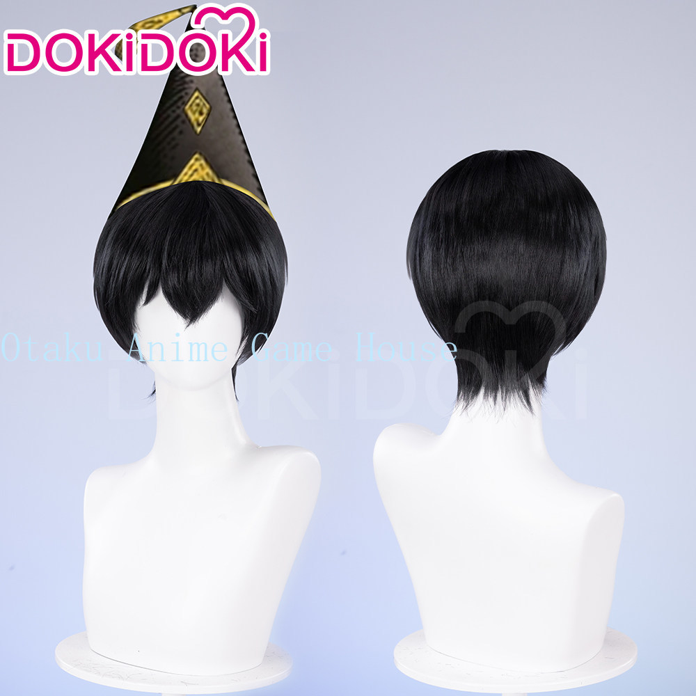 باروكة تنكرية قصيرة سوداء بتصم - مراجعة Synthetic Wigs وسعره