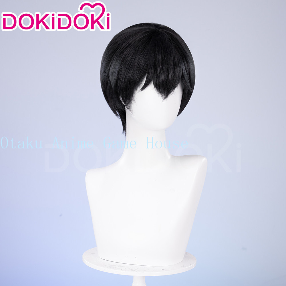 باروكة تنكرية قصيرة سوداء بتصم - مراجعة Synthetic Wigs وسعره
