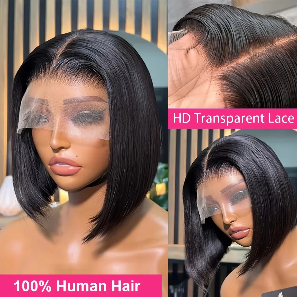 باروكة شعر طبيعي قصيرة مستقيمة - مراجعة Glueless Wear And Go Human Hair Wig وسعره
