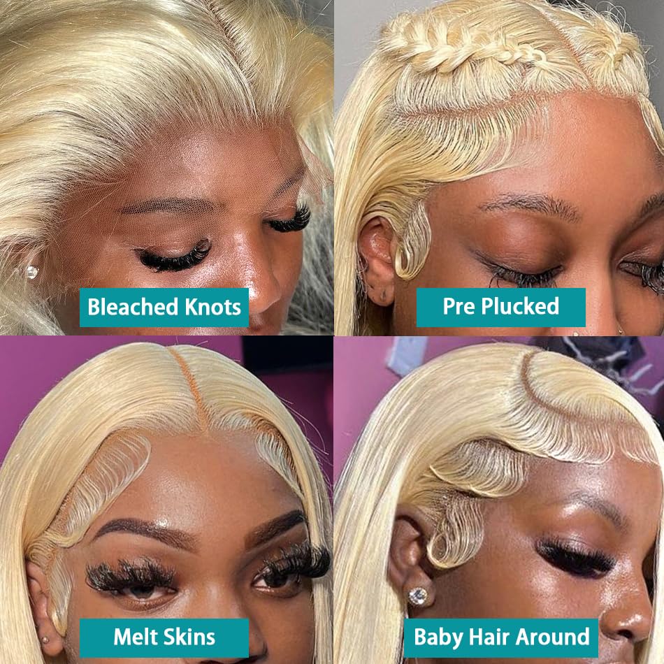 شعر مستعار أمامي من الدانتيل ب - مراجعة 613 Blonde Body Wave Lace Front Wig وسعره