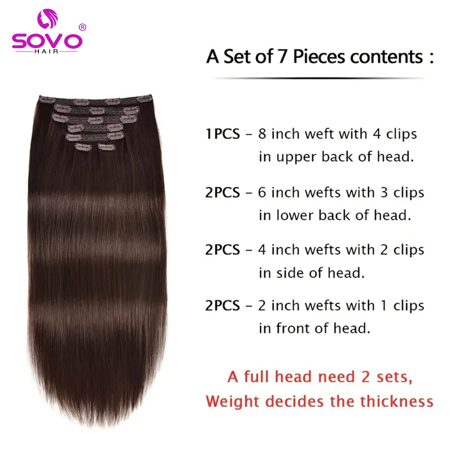 وصلات شعر بمشبك 100% شعر ريمي  - مراجعة Seamless Clip In Hair Extensions Human Hair وسعره
