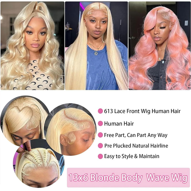 613 باروكة شعر بشري بواجهة دان - مراجعة 613 Blonde Body Wave Lace Front Wig وسعره